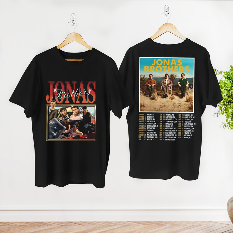 Jonas Brothers Band Concert Shirt, Five Albums One Night Tour 2023 Shirt, Jonas Brothers Fan Gift Shirt, Jonas Brothers Shirt, Tour 2023 Tee.jpg