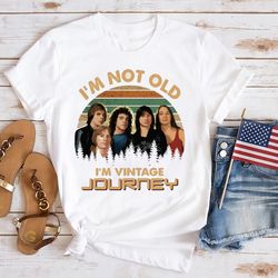 journey fan im not old im vintage shirt, journey band freedom tour 2024 shirt, journey band merch