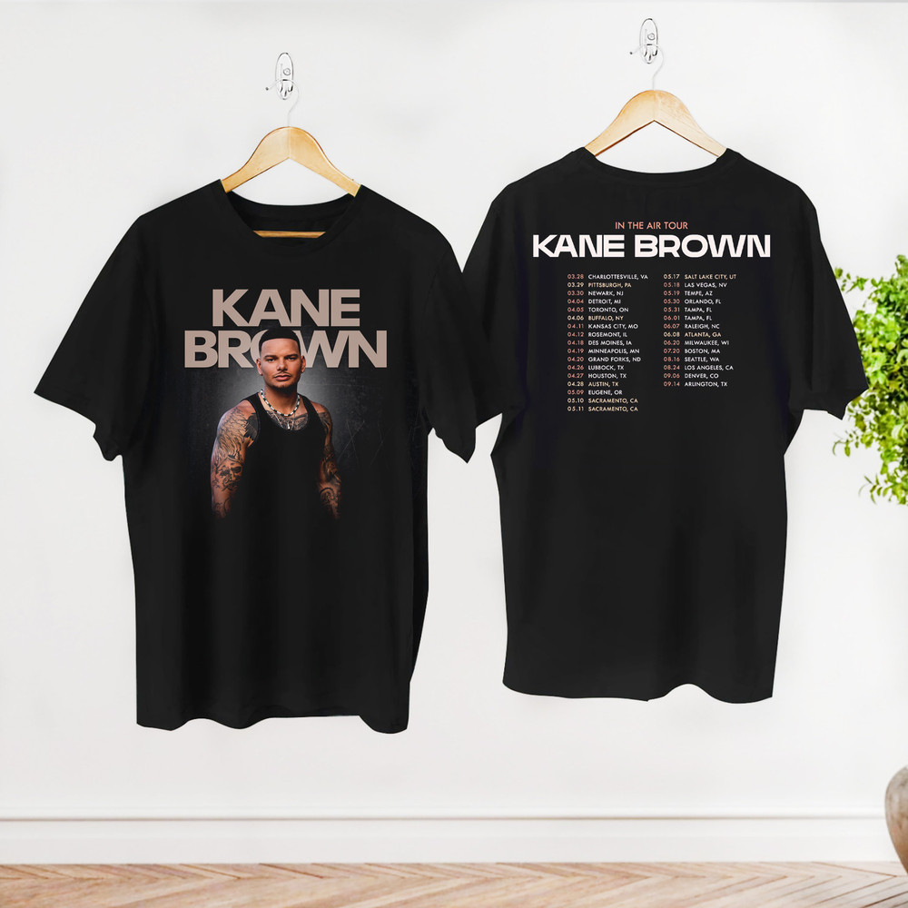 Kane Brown In The Air Tour 2024 Shirt, Kane Brown Fan Gift Shirt, Kane Brown Concert Merch, Kane Brown Graphic Shirt, Kane Brown Tour Shirt.jpg