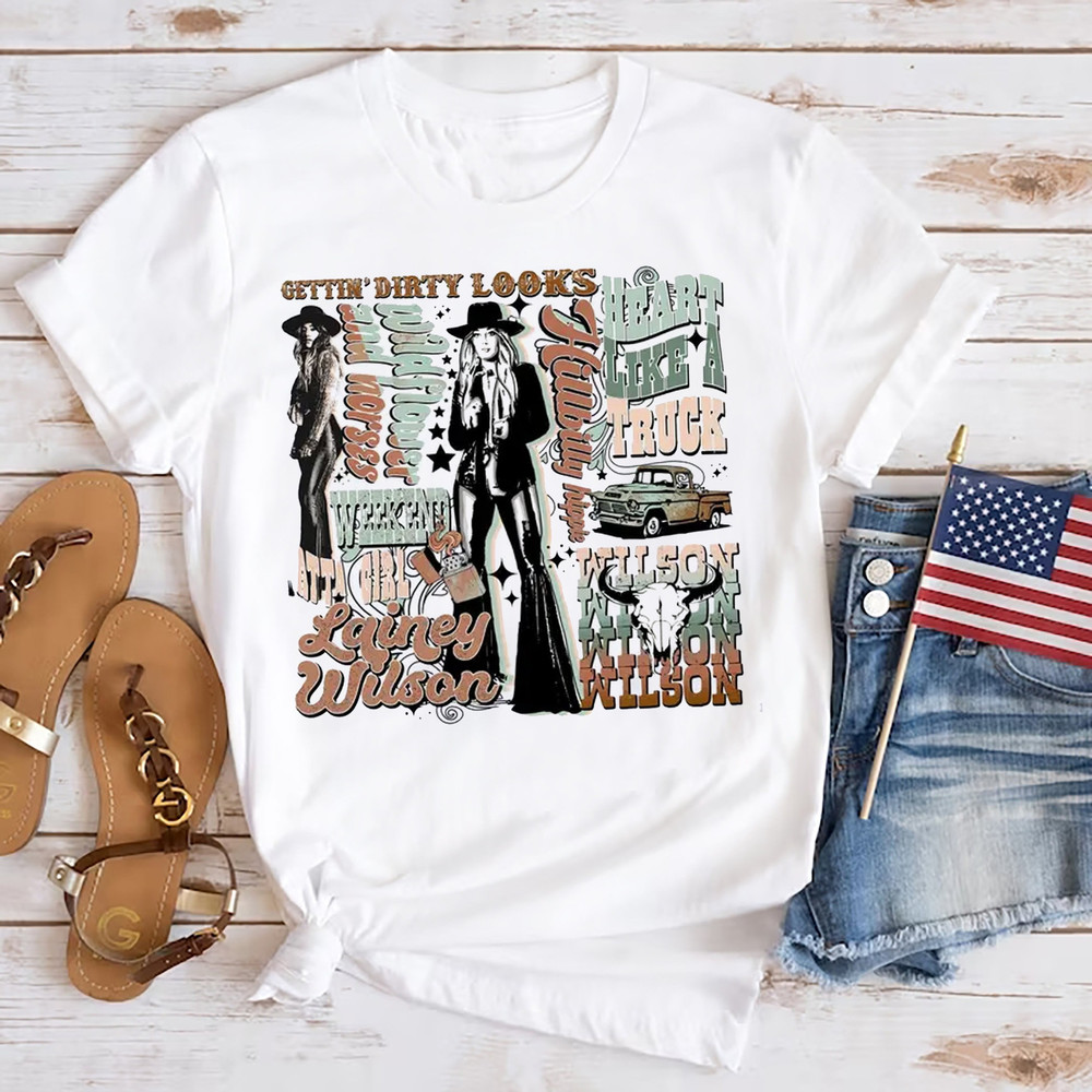 Lainey Wilson Graphic TShirt, 2024 Lainey Wilson Country's Cool Again Tour Shirt, Lainey Wilson Fan Shirt, Lainey Wilson Country Music Shirt.jpg