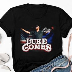 luke combs graphic t-shirt, 2024 tour luke combs shirt, luke combs country music shirt