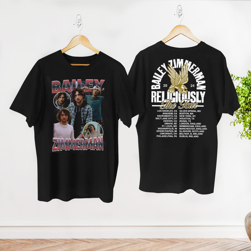 Religiously Tour 2024 Bailey Zimmerman Shirt, Bailey Zimmerman Fan Gift Shirt, Graphic Bailey Zimmerman Tee, Bailey Zimmerman Concert Merch.jpg