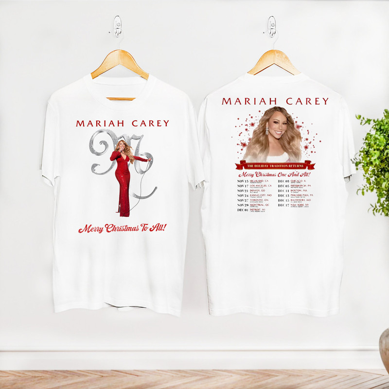 Tour 2023 Mariah Carey Shirt, All I Want For Christmas Mariah Carey Shirt, Mariah Carey Fan Shirt, Mariah Carey Merry Christmas To All Shirt.jpg