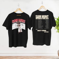 vintage sam hunt 2024 outskirts tour t-shirt, sam hunt concert merch, sam hunt graphic shirt