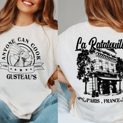 vintage ratatouille shirt, remy mouse chef shirt, ratatouille movie shirt, disneyland ratatouille shirt, anyone can cook