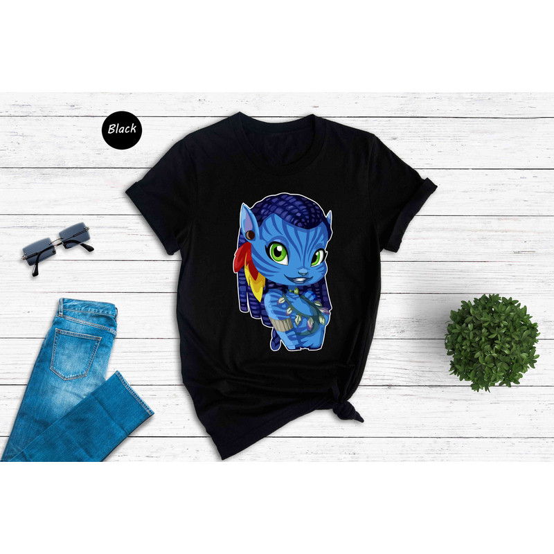 Cute Neytiri Shirt, Kawaii Neytiri Tee, Avatar The Way of Water Shirt, Avatar Movie Shirt, Avatar Sweatshirt, Avatar Fan Shirt.jpg