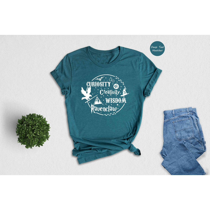Hogwarts Houses Shirt, Ravenclaw Shirt, Hufflepuff Tee, Slytherin Shirt, Gryffindor Shirt, Hp Fan Gift, Potterhead Shirt, HP Houses Tee.jpg