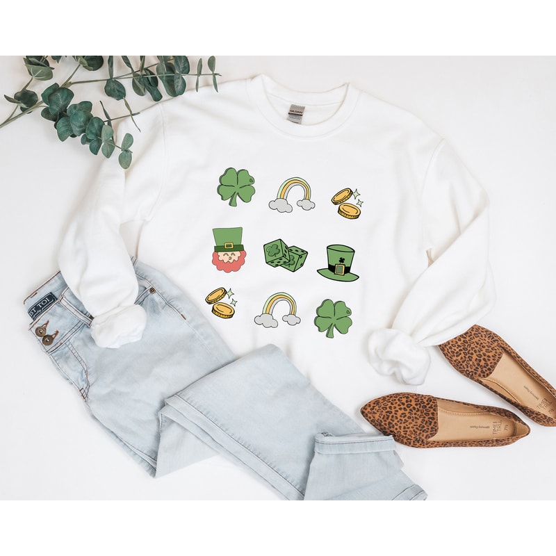 Retro St. Patrick's Day Sweatshirt, St. Patrick's Day Carnival, Saint Patrick's Sweater, Lucky Apparel.jpg