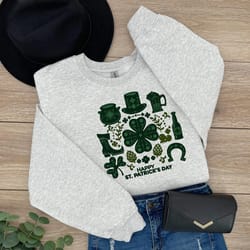 st patricks day t-shirt, lucky shamrock sweater, irish green sweater