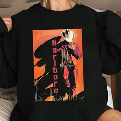 marlboro cowboy shirt, marlboro shirt, vintage 80s marlboro cowboy shirt, gift for her