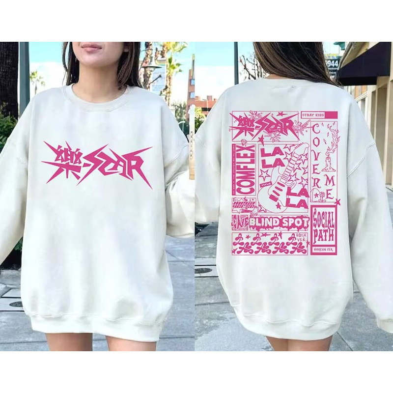 Stray Kids Rockstar Sweatshirt, Stray Kids Rockstar Tracklist T-shirt, Stray Kids New Album T-shirt, SKZ Stay Merch, Stray Kids Skzoo Shirt.jpg