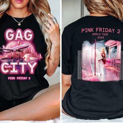 nicki minaj shirt, nicki minaj pink friday 2 tour shirt, gag city shirt