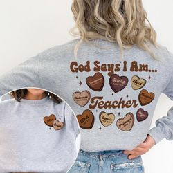 custom black teacher shirt, black history shirt, god says i am teacher tshirt, gift for her