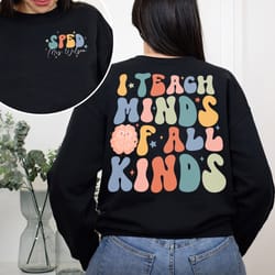 special education teacher shirt, i teach minds of all kinds shirt, sped teacher gift, gift for her