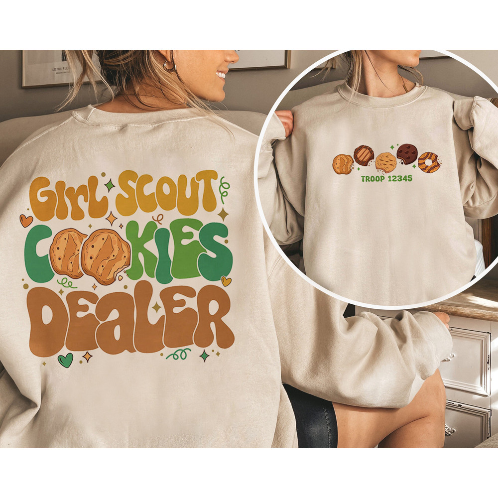 Custom Scout Girl Troop Number Shirt, Girl Scout Cookie Dealer Shirt, Cookie Dealer Shirt, Custom Cookies Shirt.jpg
