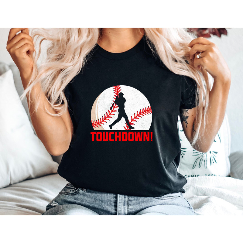 Baseball Shirt  Touchdown Tee  Unisex Sports T-Shirt  Casual Athletic Apparel  Summer Top for Baseball Fans  Baseball Player Apparel 1.jpg