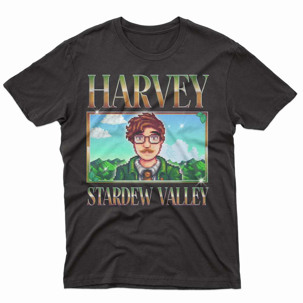 STARDEW VALLEY HARVEY Shirt, Food Spirit Stardew Valley Shirt, Stardew Valley Character Harvey shirt, Farming Harvest Moon Rpg Video Game.jpg