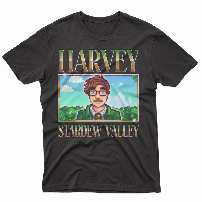 STARDEW VALLEY HARVEY Shirt, Food Spirit Stardew Valley Shirt, Stardew Valley Character Harvey shirt, Farming Harvest Moon Rpg Video Game.jpg