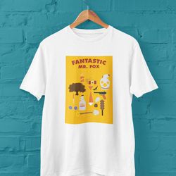 fantastic mr fox unisex tshirt, gift for her, gift for him