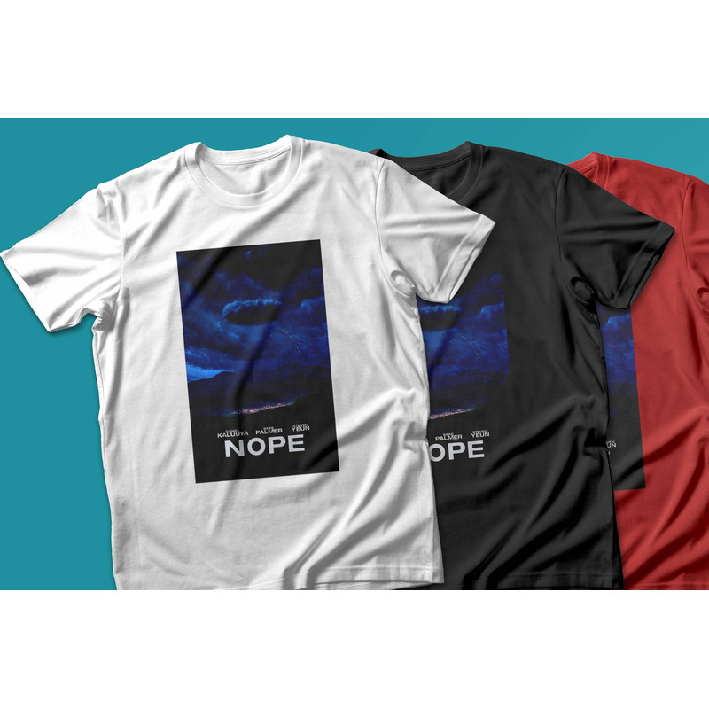 Nope Jordan Peele Movie Poster Unisex Tshirt.jpg