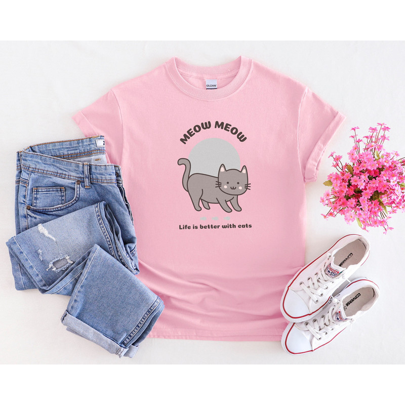 Funny Cat Shirt, Quirky Humor For Pet Owners, Sarcastic Animal Lover Tshirt, Cute Feminine Design, Simple Style Tee, Uplifting Quote Top.jpg