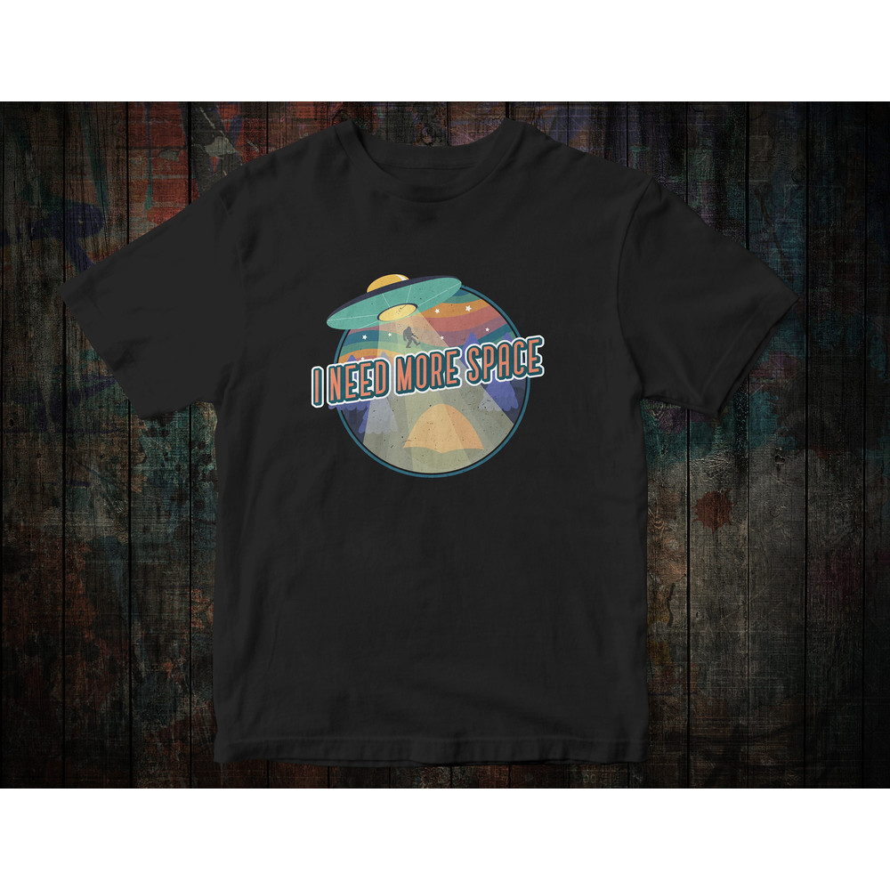 UFO Themed Shirt, Alien Inspired Tee, Gifts For Introverts, Quirky Space Tshirt, Mens Distressed Graphic With Sarcastic Quote, Dark Humor.jpg