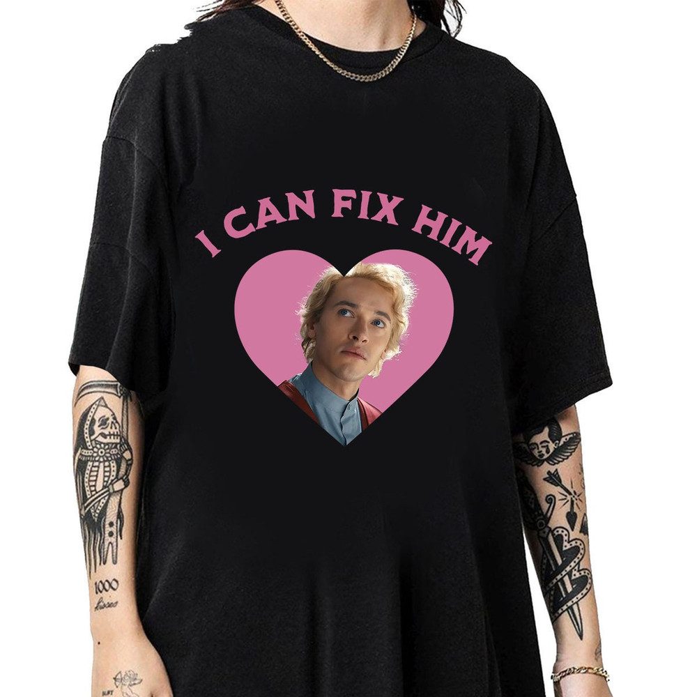 I Can Fix Him Shirt Tom Blyth Shirt, Coriolanus Snow Vintage Shirt, Girl Dinner Shirt, Vintage Shirt, The Hunger Game, Tom Blyth Fan Gift.jpg
