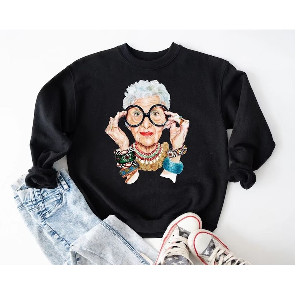 Iris Apfel Shirt, RIP Iris Apfel, Iris Apfel Rememberance, Fashion Icon Tee, Iris Apfen Tee, Iris Apfel Fan Gift.jpg