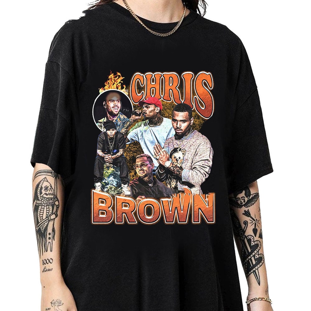 Vintage Chris Brown Shirt, Chris Brown Bootleg 90s Graphic Tee, Chris Brown Tee, Rap Hip Hop Shirt, Gift For Fan, Chris Brown Merch.jpg
