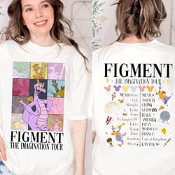 figment the imagination tour shirt, epcot world tour shirt, wdw epcot center shirt