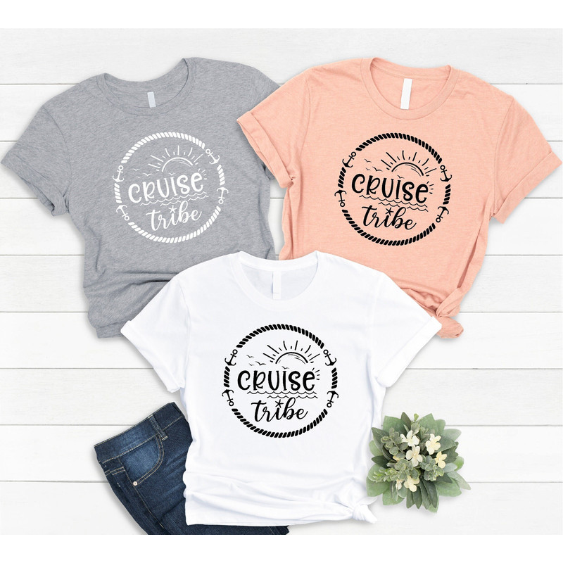 Cruise Tribe Shirt, Friends Cruise Shirt, Girls Cruise Shirt, Cruise Matching Shirt, Cruising Shirt, Summer Vacation Shirt, Cruise Gifts.jpg