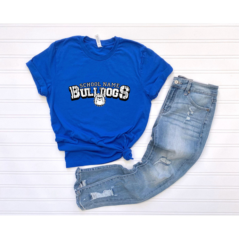 Custom Bulldogs Mascot Graphic Shirt, Bulldogs Shirt For Women and Men, Bulldogs Fan Shirt, Sports Shirt, AnimalsTee, Gift For Men and Women.jpg