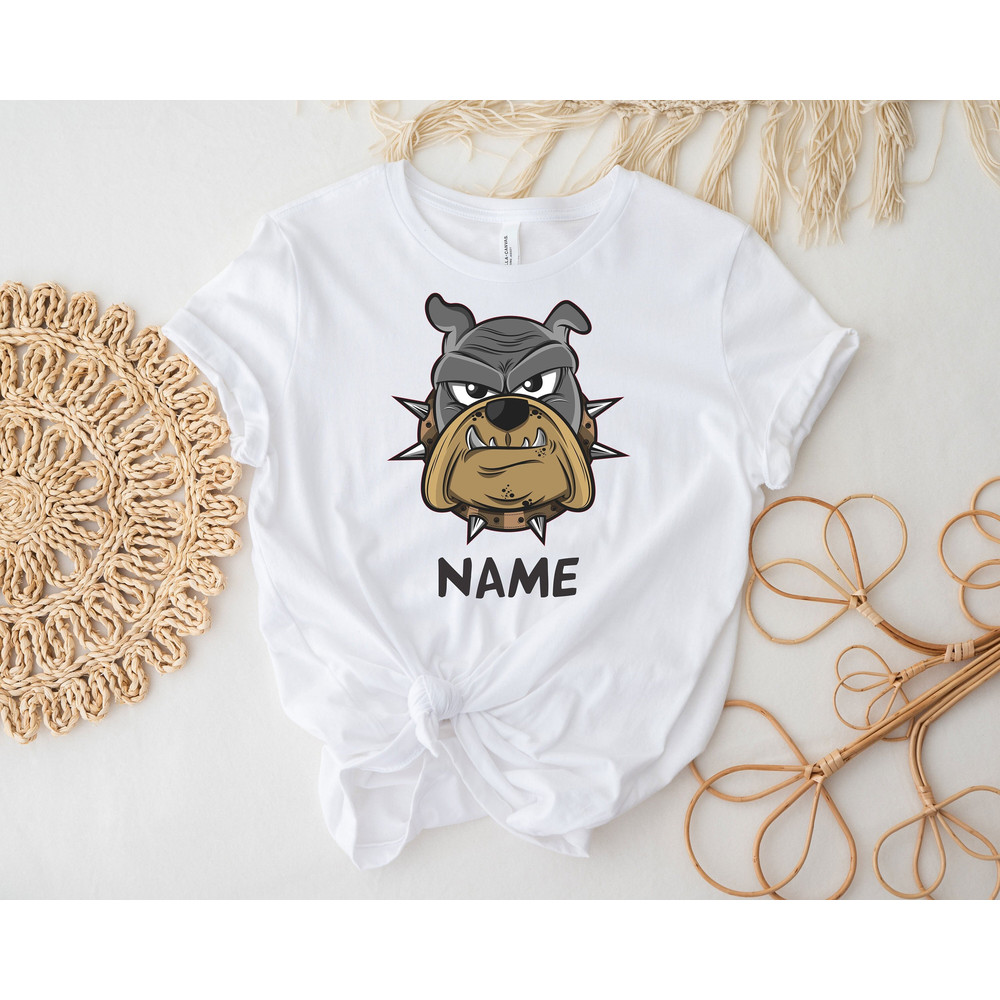 Custom Name Bulldog Mascot Shirt, Team Mascot Shirt, High School Mascot Shirt, School Spirit Shirt, Game Day Tee,Personalized Football Shirt.jpg