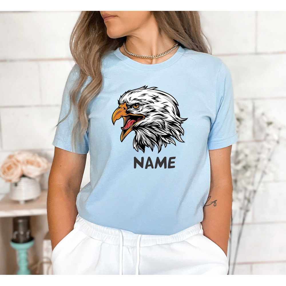 Custom Name Eagle Mascot Shirt, Team Mascot Shirt, High School Mascot Shirt, School Spirit Shirt, Game Day Tee, Personalized Football Shirt.jpg