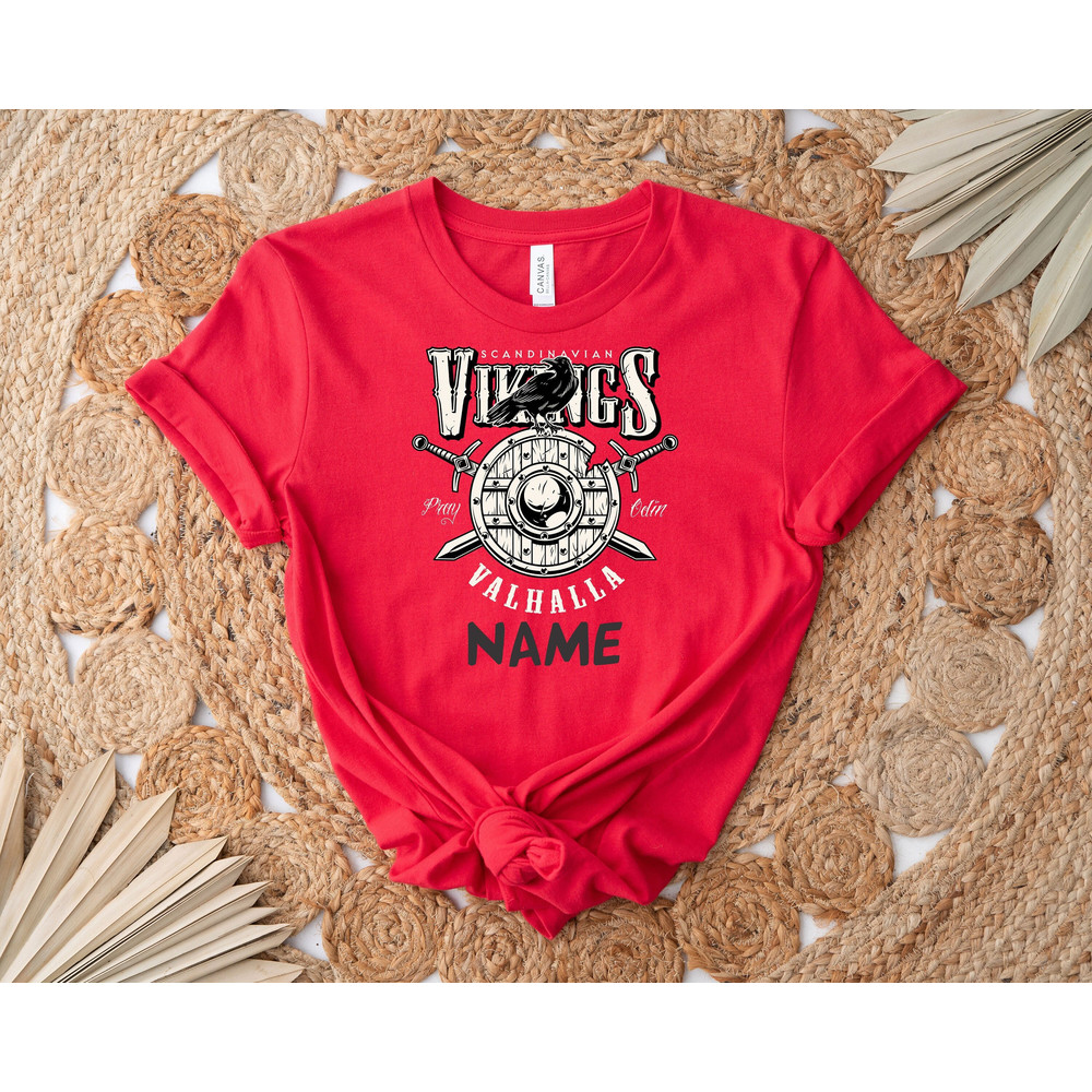 Custom Name Viking Mascot Shirt, Team Mascot Shirt, High School Mascot Shirt, School Spirit Shirt, Game Day Tee, Personalized Football Shirt.jpg