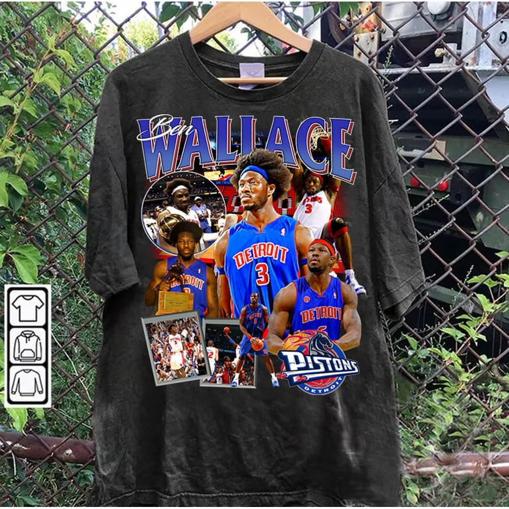 Vintage 90s Graphic Style Ben Wallace Shirt - Ben Wallace Retro Sweatshirt - Retro American Basketball Tee For Man and Woman Unisex TShirt.jpg