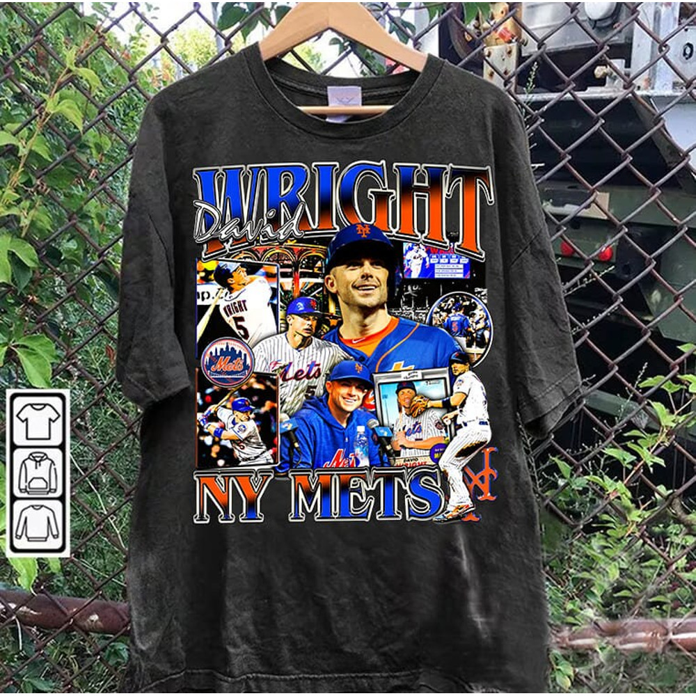 Vintage 90s Graphic Style David Wright T-Shirt - David Wright Sweatshirt - Retro American Baseball Tee For Man and Woman Unisex T-Shirt.jpg