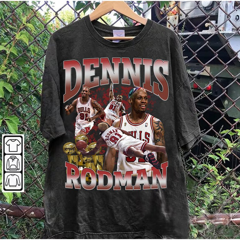 Vintage 90s Graphic Style Dennis Rodman T-Shirt - Dennis Rodman Hoodie - Retro American Basketball Tee For Man and Woman Unisex T-Shirt.jpg