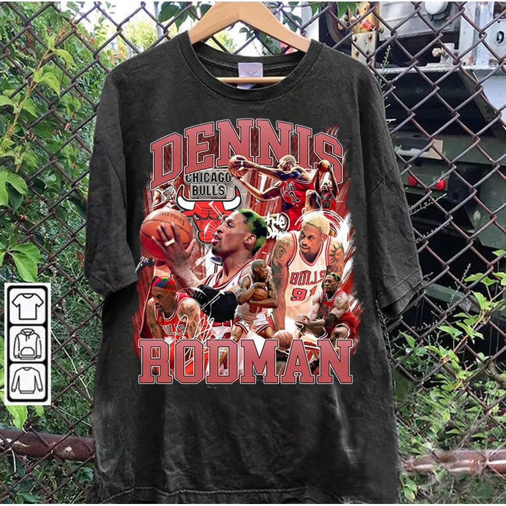 Vintage 90s Graphic Style Dennis Rodman T-Shirt - Dennis Rodman Sweaters - Retro American Basketball Tee For Man and Woman Unisex T-Shirt.jpg