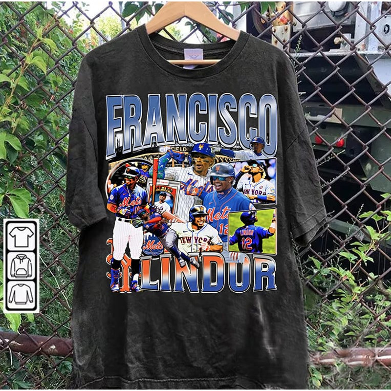 Vintage 90s Graphic Style Francisco Lindor TShirt - Francisco Lindor Hoodie - Retro American Baseball Tee For Man and Woman Unisex T-Shirt.jpg