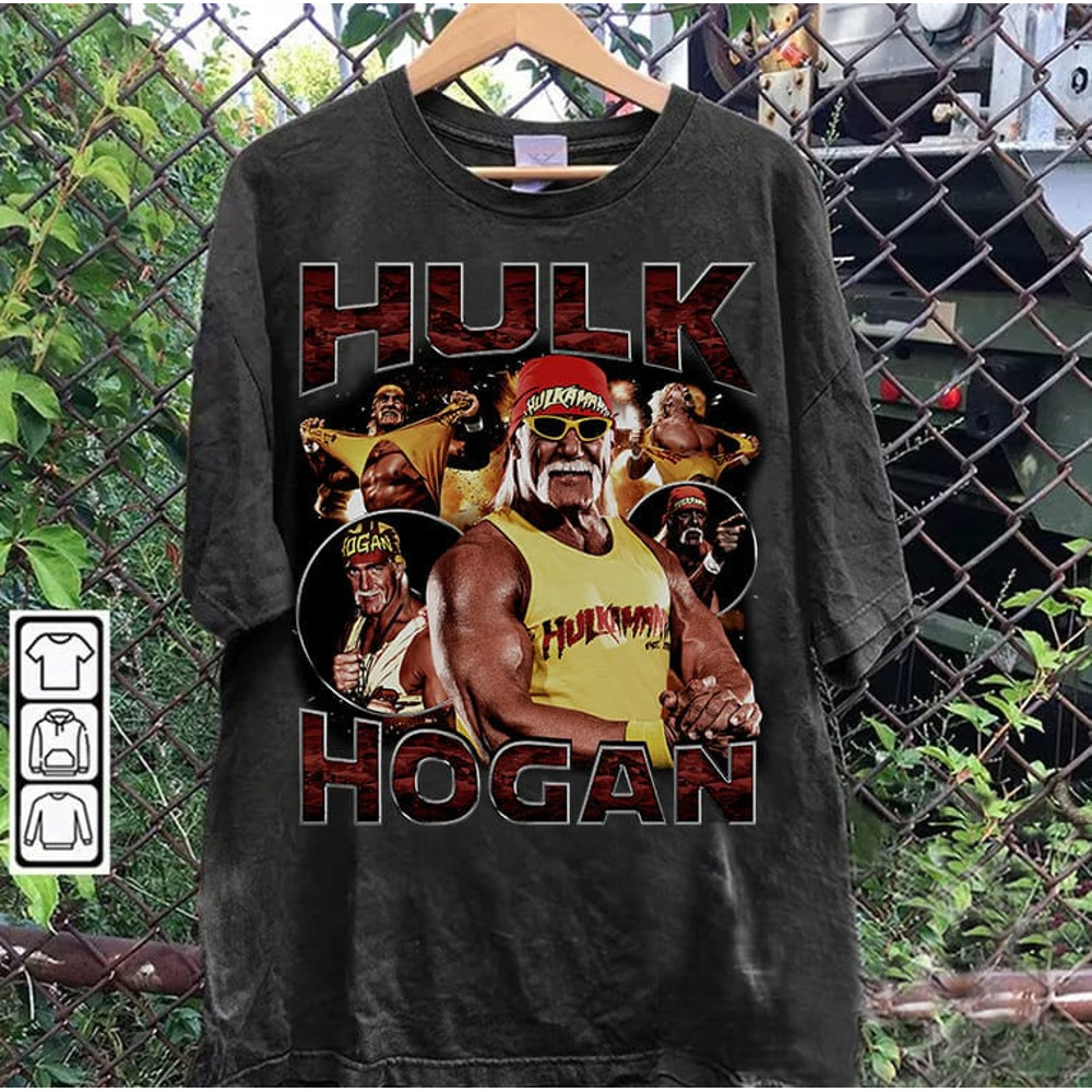 Vintage 90s Graphic Style Hulk Hogan TShirt - Hulk Hogan Sweatshirt - American Professional Wrestler Tee For Man and Woman Unisex Shirt.jpg