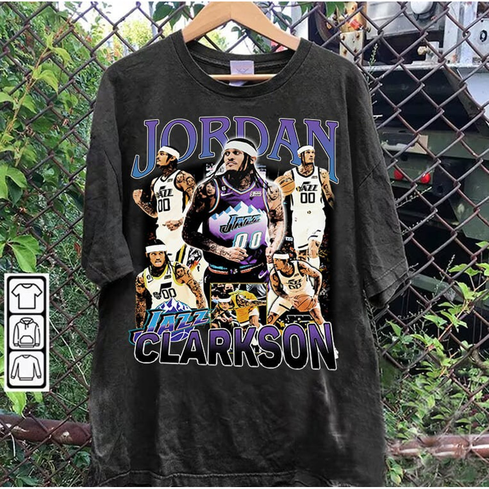 Vintage 90s Graphic Style Jordan Clarkson Shirt - Jordan Clarkson Vintage Sweatshirt - Retro Basketball Tee For Man and Woman Unisex T-Shirt 1.jpg