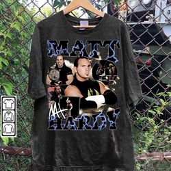 vintage 90s graphic style matt hardy shirt, matt hardy shirt, american professional wrestler tee-148