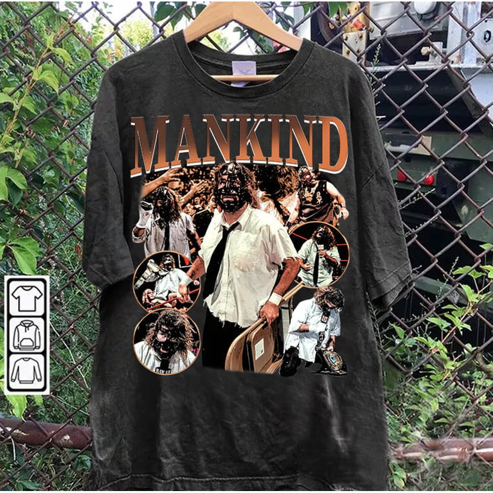 Vintage 90s Graphic Style Mick Foley TShirt - Mick Foley Mankind T-Shirt - American Professional Wrestler Tee For Man and Woman Unisex Shirt.jpg