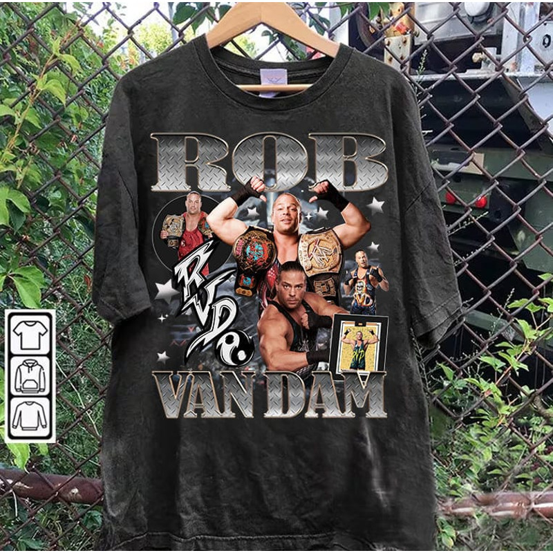 Vintage 90s Graphic Style Rob Van Dam TShirt - Rob Van Dam Sweatshirt - American Professional Wrestler Tee For Man and Woman Unisex Shirt.jpg
