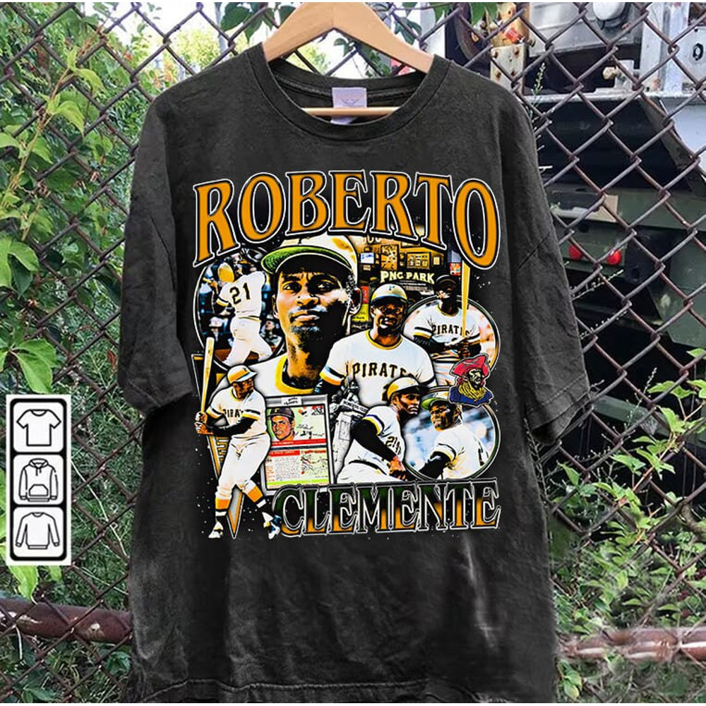 Vintage 90s Graphic StyleRoberto Clemente T-Shirt - Roberto Clemente Hoodie - Retro American Baseball Tee For Man and Woman Unisex T-Shirt.jpg