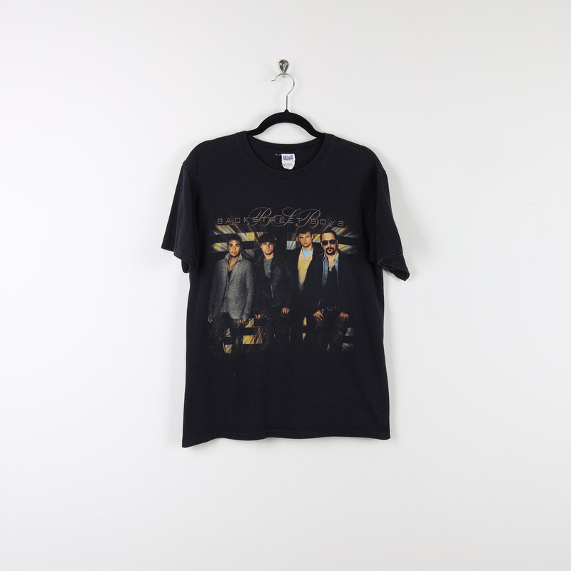 Vintage Y2K Backstreet Boys 2010 This Is Us Tour Boy Band Black Graphic Print Tee Pop Rock Music Concert T-shirt Size Medium.jpg