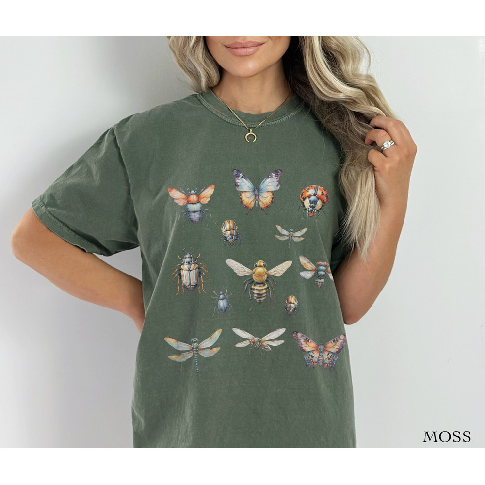 Insects Shirt, Comfort Colors Bugs Graphic Tee Or Sweatshirt, Entomology Shirt, Entomologist Gift, Insect Lover Shirt.jpg