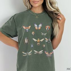 insects shirt, comfort colors bugs graphic tee or t-shirt, entomology shirt, entomologist gift, insect lover shirt