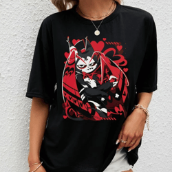 husk shirt, hazbin hotel characters, birthday gift for fan, helluva boss, hazbin hotel tshirt, hazbin hotel cartoon